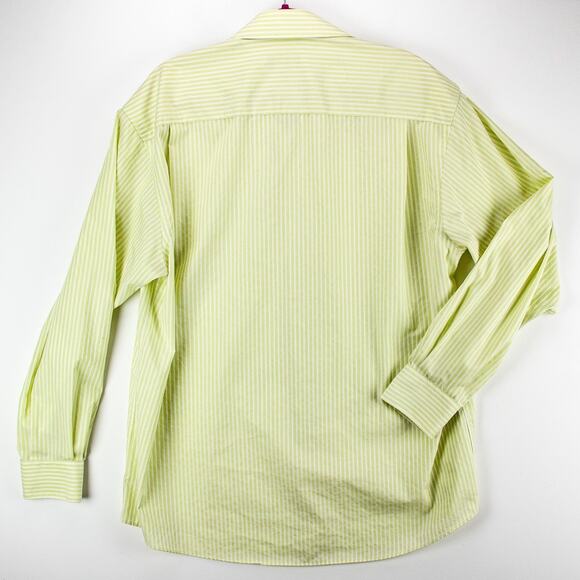 Striped Long Sleeve Button-Up Men's 17 36/37 No-Iron Buisness Casual | Axcess - Picture 10 of 11
